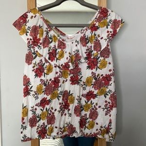 Floral loft blouse